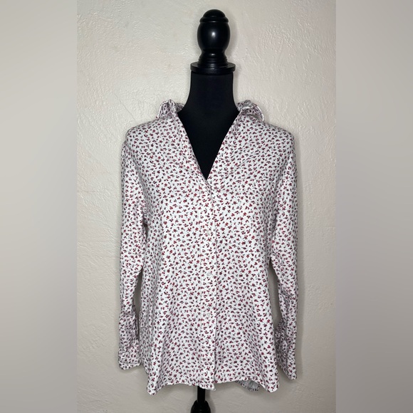 GRAYSON THE HERO Floral Button Down Long Sleeve Blouse Women's Shirt Size 02 - S - Picture 1 of 13